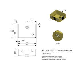 New York 50x40 Gold II LD