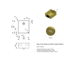 New York 34x40 Gold II LD
